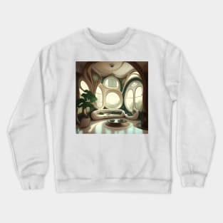 [AI Art] My future living room, Art Nouveau Style Crewneck Sweatshirt